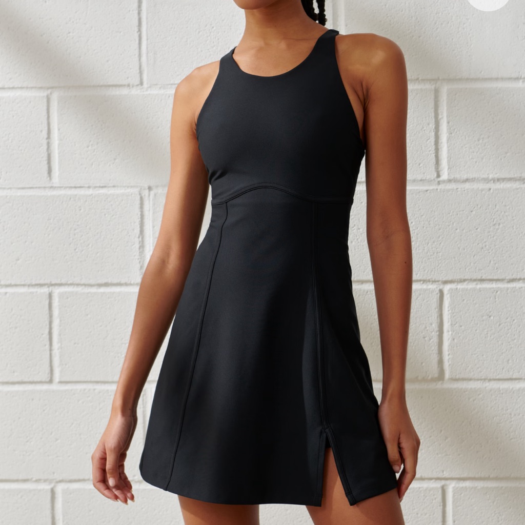 Abercrombie & Fitch Black Racerback A-Line Dress